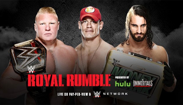 Brock Lesnar vs John Cena vs Seth Rollins - Royal Rumble 2015