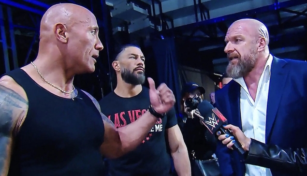 The Rock et Roman Reigns grands amis après la conférence de presse