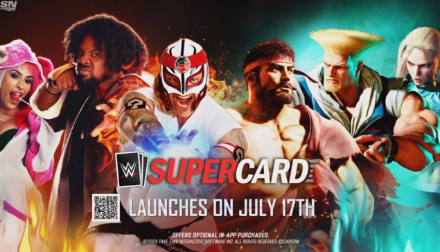 Un crossover WWE Supercard et Street Fighter 6