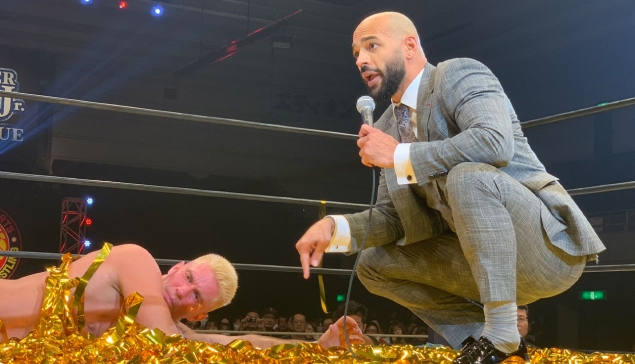 Ricochet fait son retour à la NJPW et challenge Zack Sabre Jr