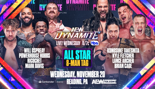 AEW Dynamite du 20 novembre 2024 : À quelle heure et sur quelle chaine voir le show en direct ?