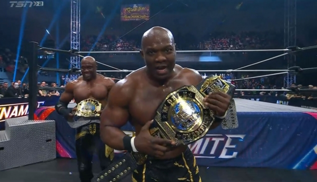 Bobby Lashley et Shelton Benjamin deviennent champions AEW pour la première fois