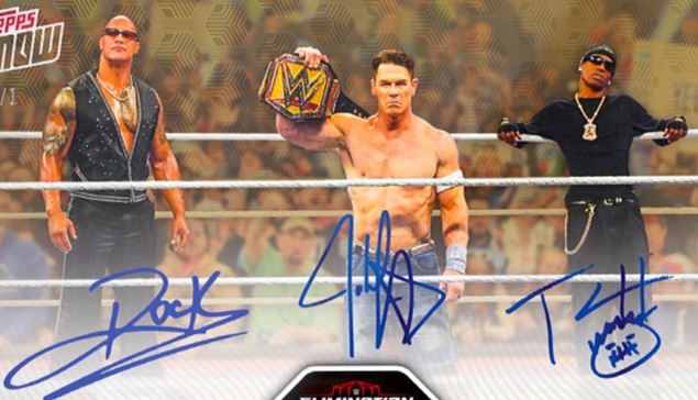 WWE : La carte ultra rare signée par The Rock, John Cena et Travis Scott