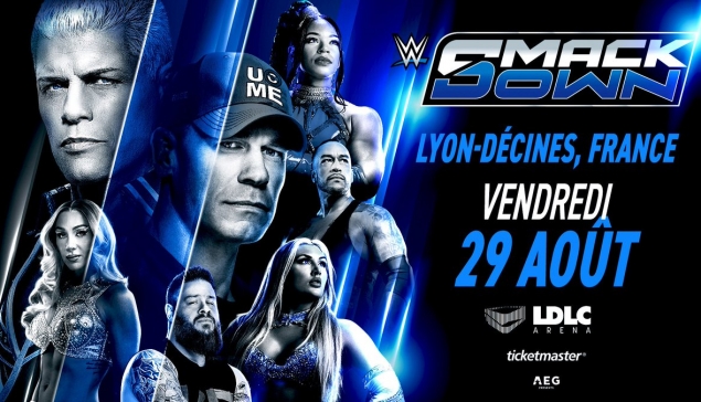 Infos sur la billetterie du dernier WWE SmackDown avant Clash In Paris en France
