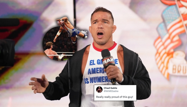 Chad Gable félicite El Grande Americano pour sa qualification